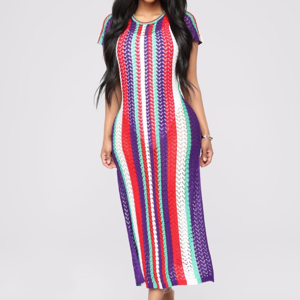 Crochet coverup dress